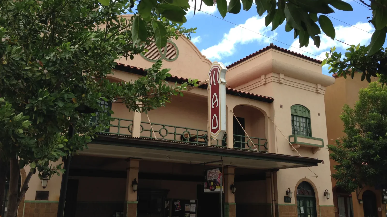 Historic ʻĪao Theater on Market Street in Wailuku